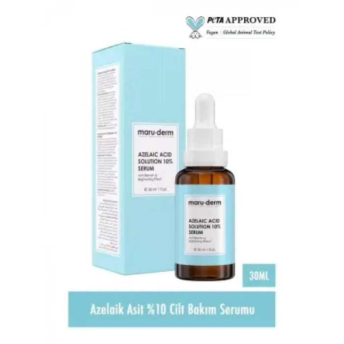Maruderm Azelaik Asit Solüsyon %10 Aydınlatıcı Leke Karşıtı Cilt Bakım Serumu 30 Ml