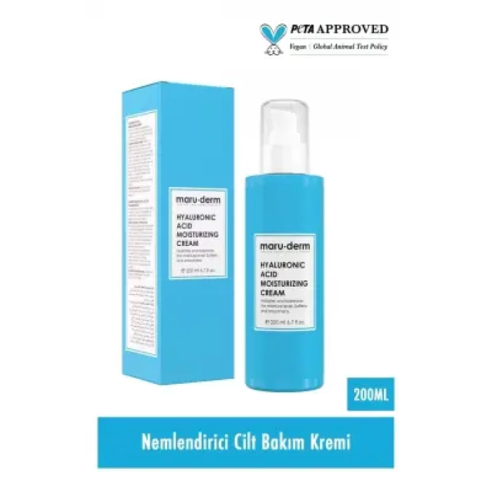 Maruderm Hyalüronik Asit Nemlendirici Yüz Ve Vücut Cilt Bakım Kremi 200 Ml