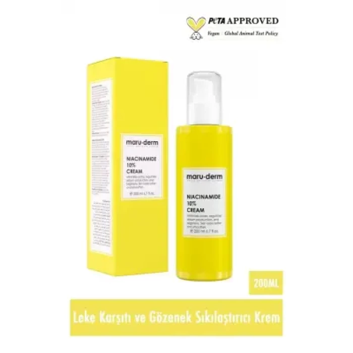 Maruderm Niacinamide %10 Leke Karşıtı Ve Gözenek Sıkılaştırıcı Krem 200 ml