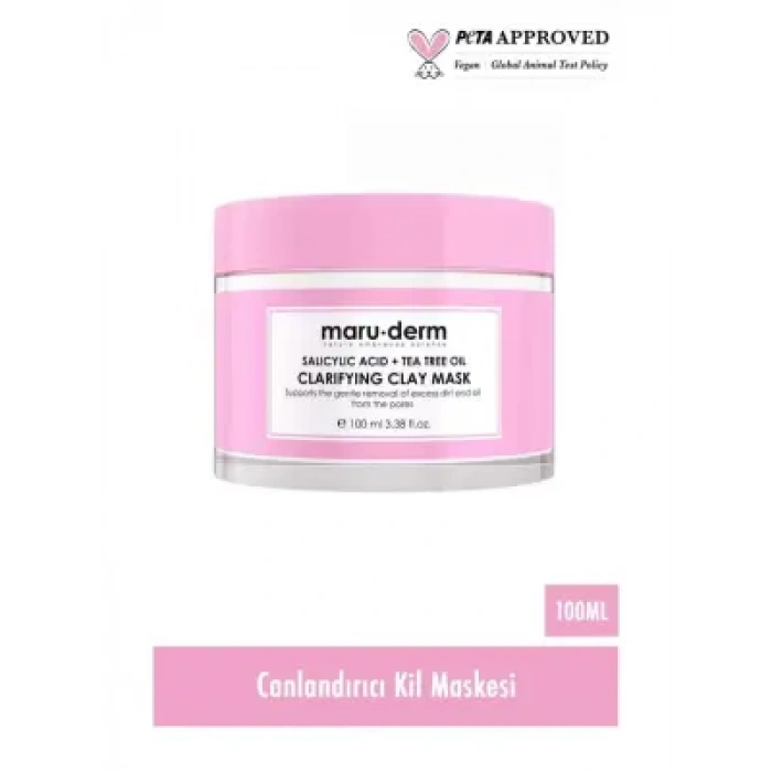Maruderm Salisilik Asit + Çay Ağacı Yağı Kil Maskesi 100 ML