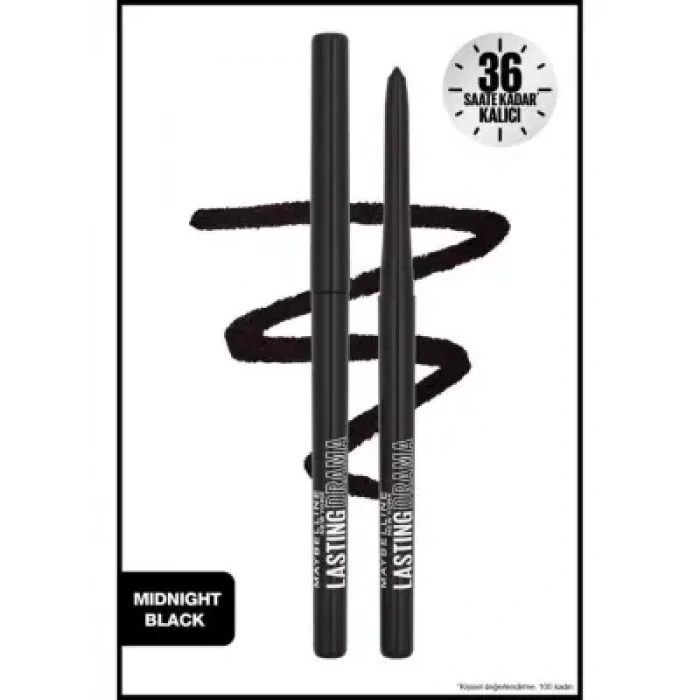 Maybelline New York Lasting Drama Automatic Liner Göz Kalemi- 10 Midnight Black