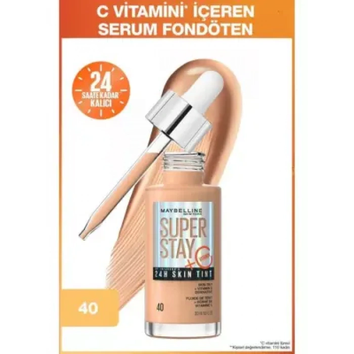 Maybelline New York Super Stay Skin Tint Fondöten - 40 30 ml