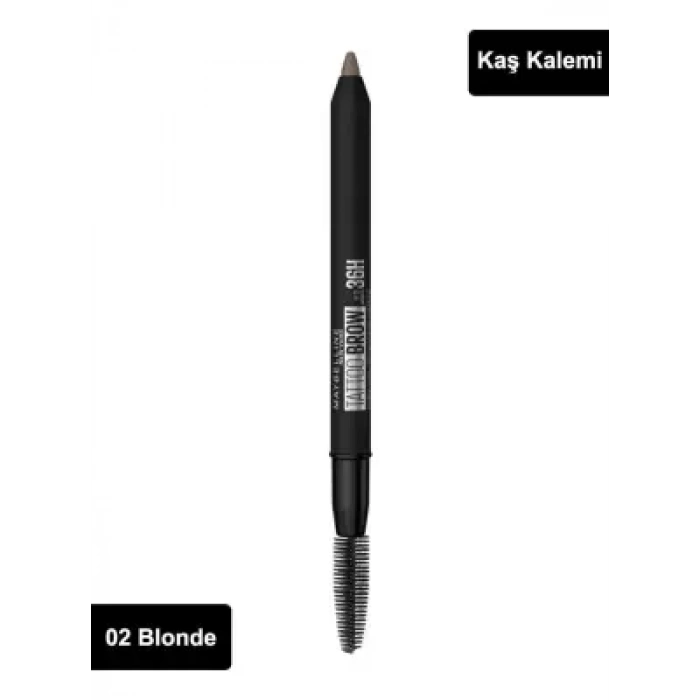 Maybelline New York Tattoo Brow 36H Kaş Kalemi 02 Blonde