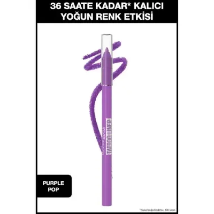 Maybelline New York Tattoo Liner Jel Göz Kalemi - 801 Purple Pop