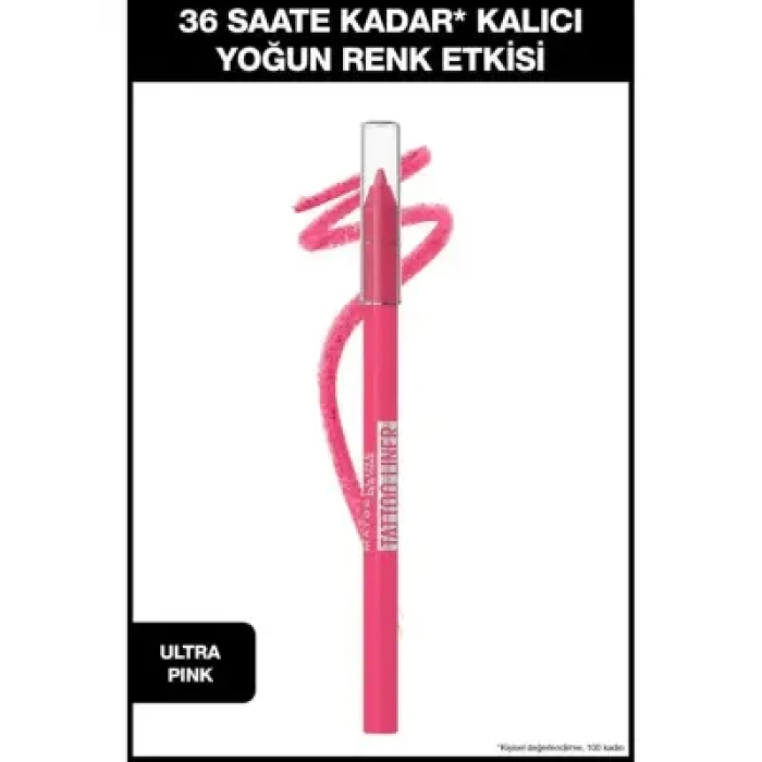 Maybelline New York Tattoo Liner Jel Göz Kalemi - 802 Ultra Pink