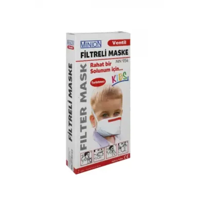 Minion Filtreli Çocuk Maske 2li MN 954