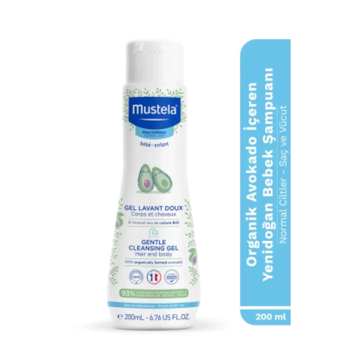 Mustela Gentle Cleansing Gel 200 ml Yenidoğan Bebek Şampuanı