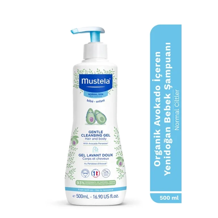 Mustela Gentle Cleansing Gel 500 ml Yenidoğan Bebek Şampuanı