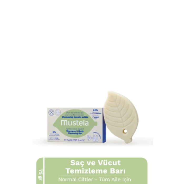 Mustela Katı Şampuan ve Vücut Temizleme Barı 75gr