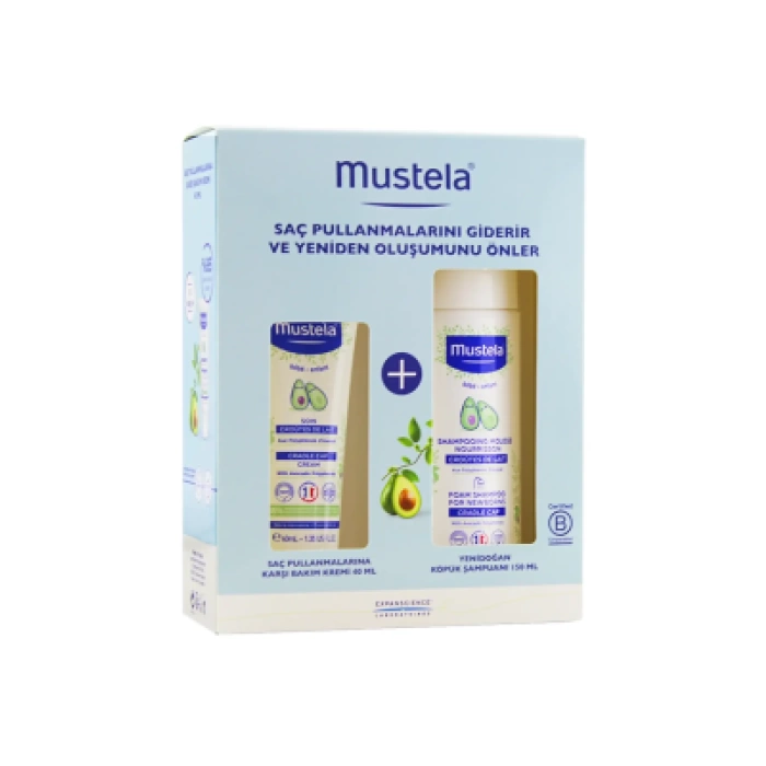Mustela Saç Pullanma Bakım Seti ( Pullanma Bakım Kremi 40ml + Köpük Şampuan 150ml )