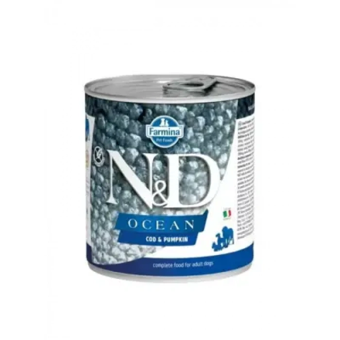 N&D Ocean Codfısh & Pumpkın - Morina Balığı & Balkabağı Köpek Konserve 285 Gr