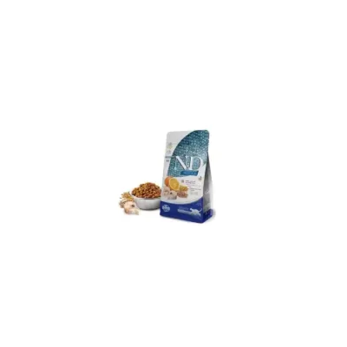 N&D Ocean Morina Balığı, K.Buğday,Yulaf&Portakal Adult 1,5 Kg
