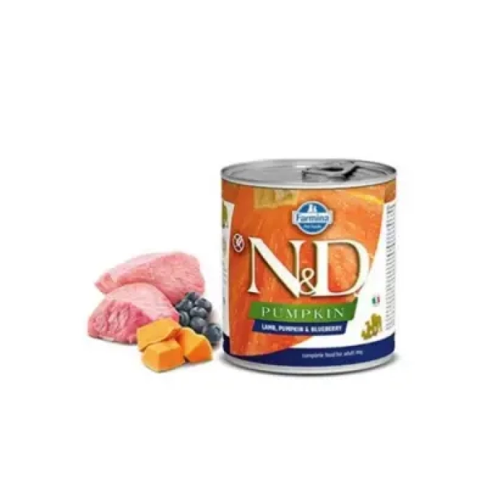 N&D Pumpkın Lamb & Blueberry Köpek Konserve 285 Gr