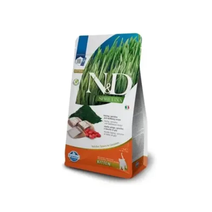 N&D Spirulina Ringa Balıklı Tahılsız Yavru Kedi Maması 1,5kg