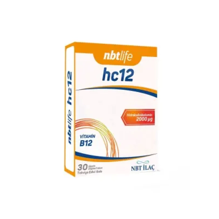 Nbt Life HC12 B12 İçeren 30 Kapsül