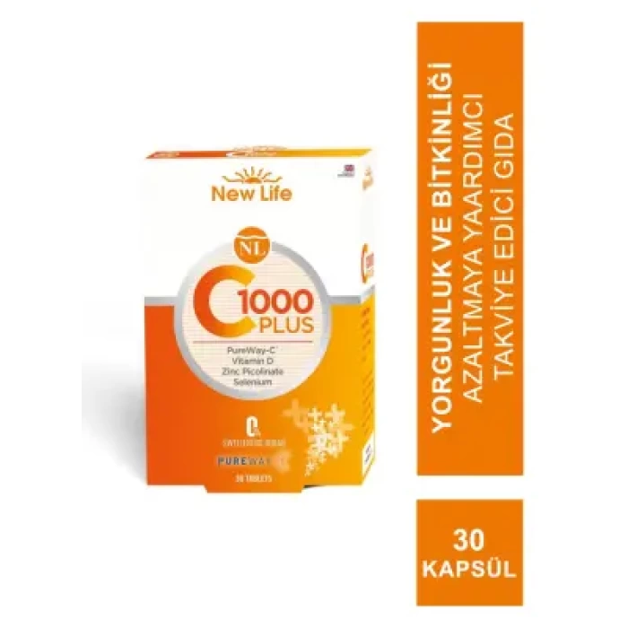 New Life C-1000 Plus Takviye Edici Gıda 30 Kapsül