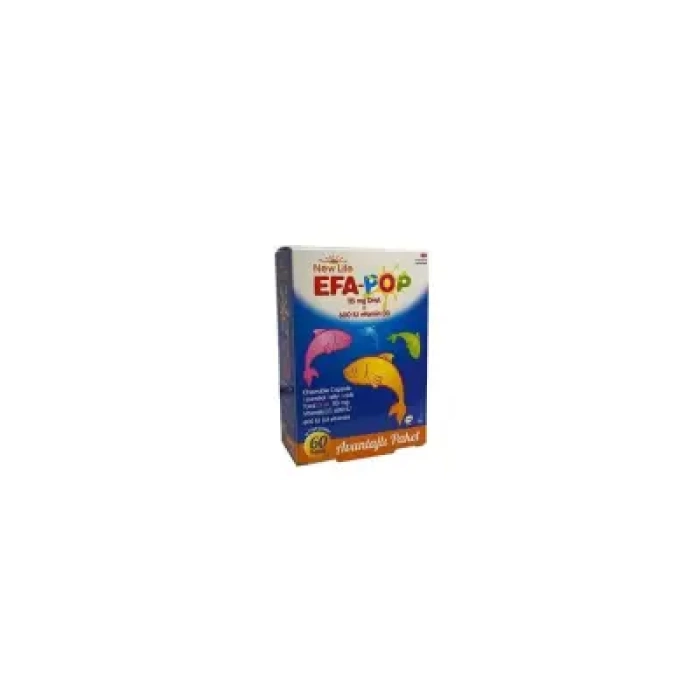 New Life EFA Pop 60 Kapsül Çiğnenebilir Balık Yağı