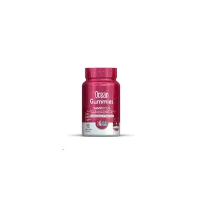 Ocean Gummies Sambucus Kids 60 Yumuşak Jel Kapsül