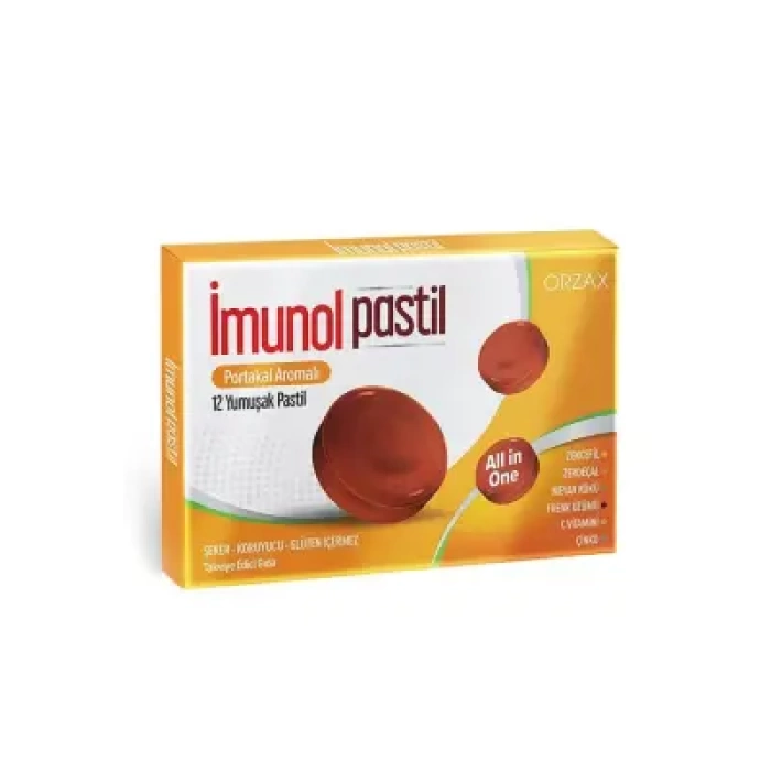 Ocean İmunol Portakal Aromalı Pastil 12 Adet