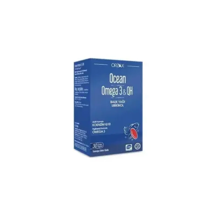 Ocean Omega 3 & QH Takviye Edici Gıda 30 Kapsül