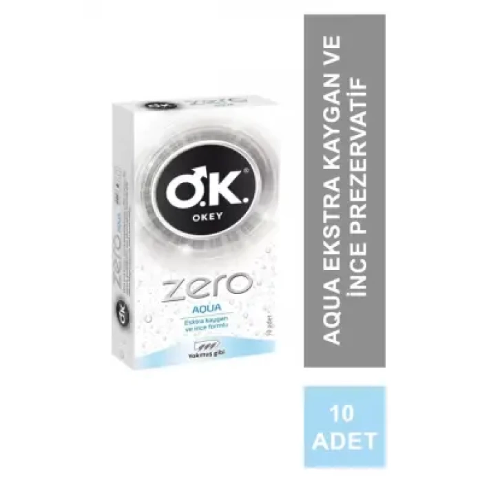 Okey Zero Aqua Prezervatif 10 Adet