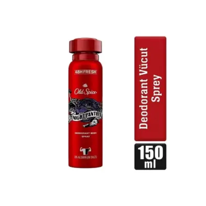 Old Spice Night Panther Erkekler Için Sprey Vücut Deodorant 150 ml
