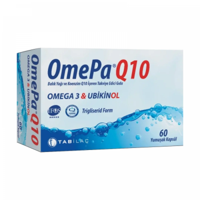 OmePa Q10 Omega3 & Ubikinol 60 Kapsül