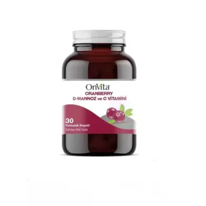 OnVita Cranberry D-Mannoz ve C Vitamini 30 Kapsül