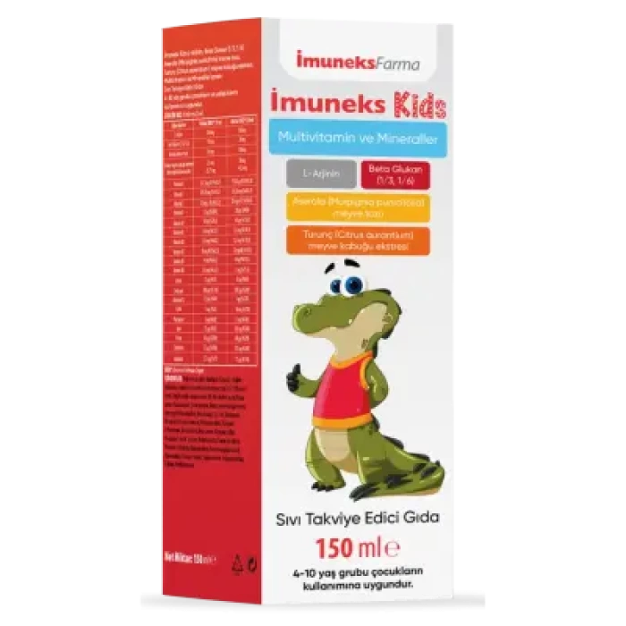 Outlet - İmuneks Kids Multivitamin ve Mineraller Takviye Edici Gıda 150 ml