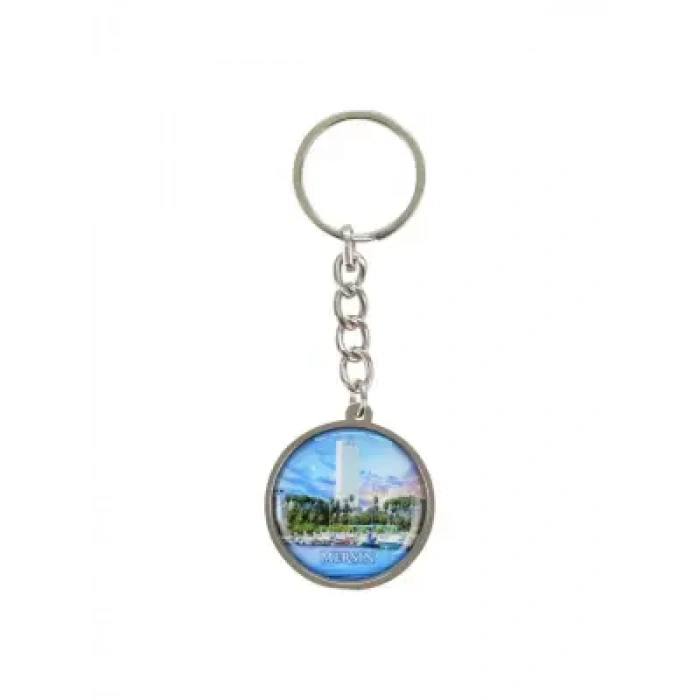 Outlet - Mersin Temalı Myros Metal Yuvarlak Anahtarlık 40X95 Mm