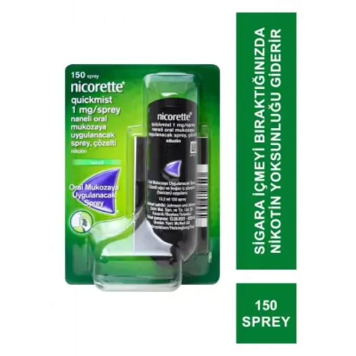 Outlet - Nicorette Quıckmıst 1mg Naneli Ağız Spreyi 150 Sprey