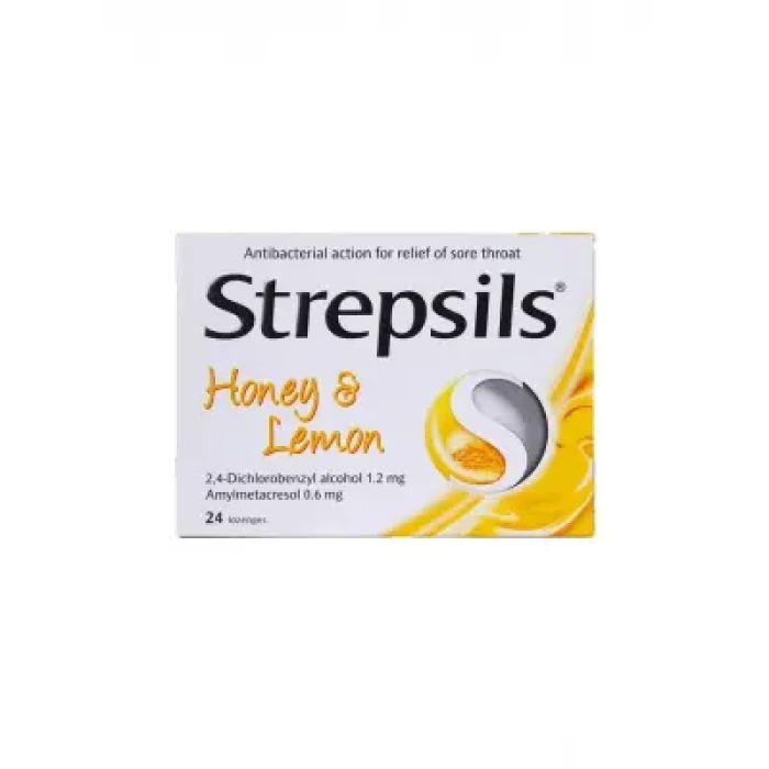 Outlet - Strepsils Bal ve Limon Aromalı Pastil 24 Pastil