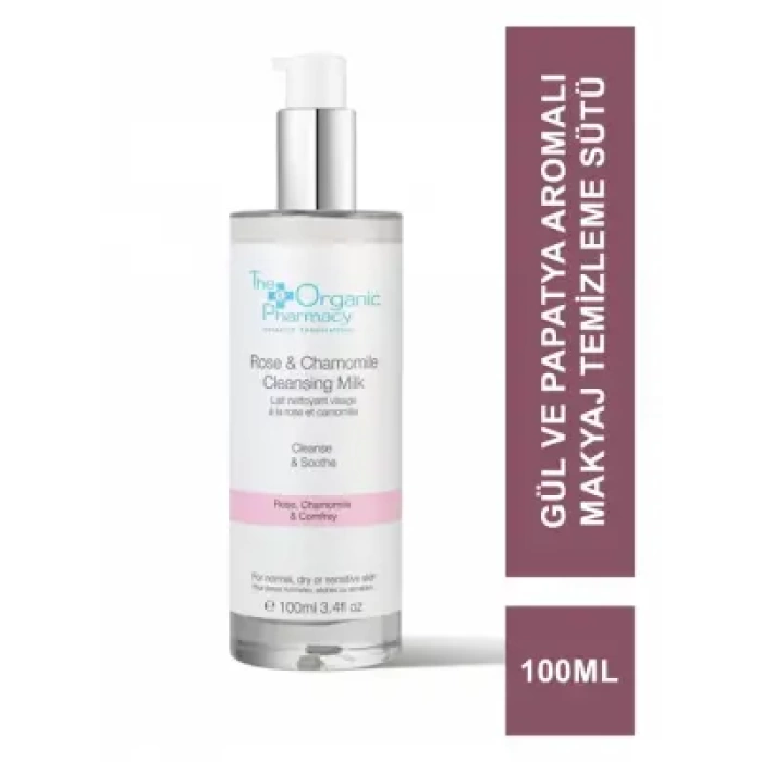 Outlet - The Organic Pharmacy Rose & Chamomile Cleansing Milk 100ml