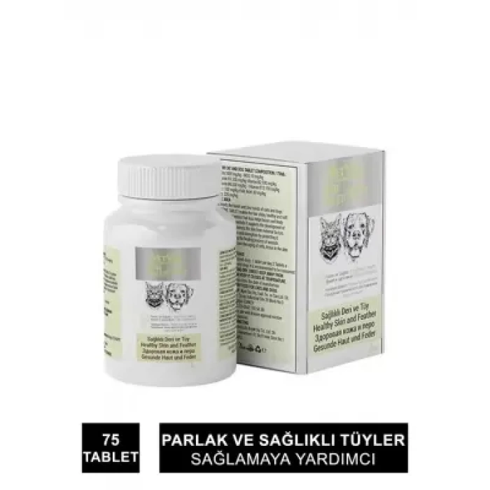 Outlet - VetVex Derm Kedi ve Köpek Deri & Tüy Sağlığı 75 Tablet