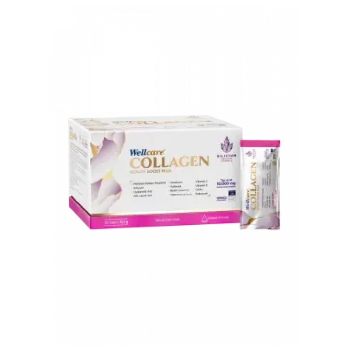 Outlet - Wellcare Collagen Beauty Boost Plus Karpuz Aromalı 11,7gr x 30 Saşe