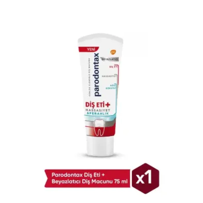 Parodontax Diş Eti & Hassasiyet & Ferahlık & Beyazlatıcı Diş Macunu 75ml