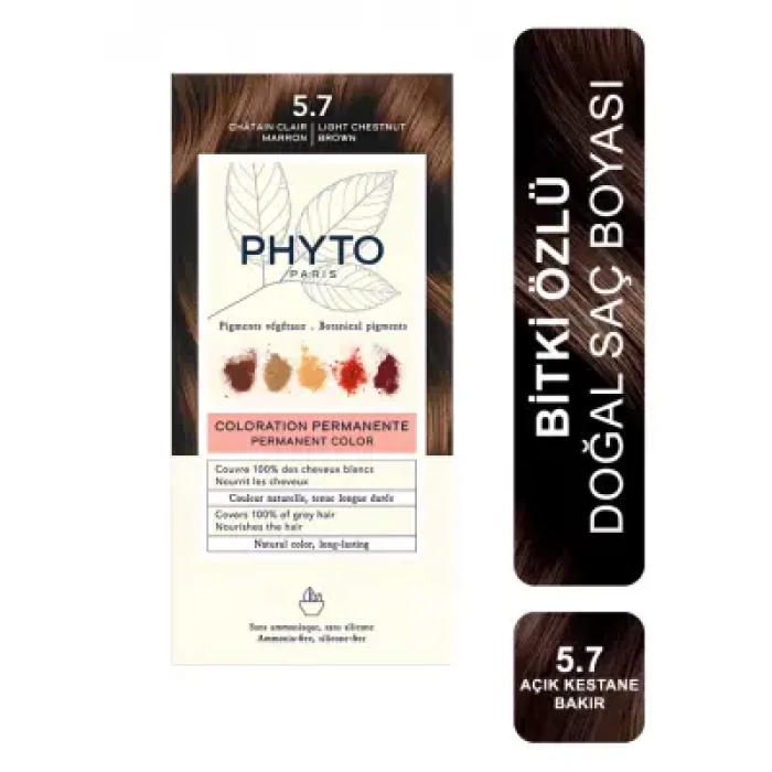 Phyto Color Bitkisel Saç Boyası - 5.7 Açık Kestane Bakır