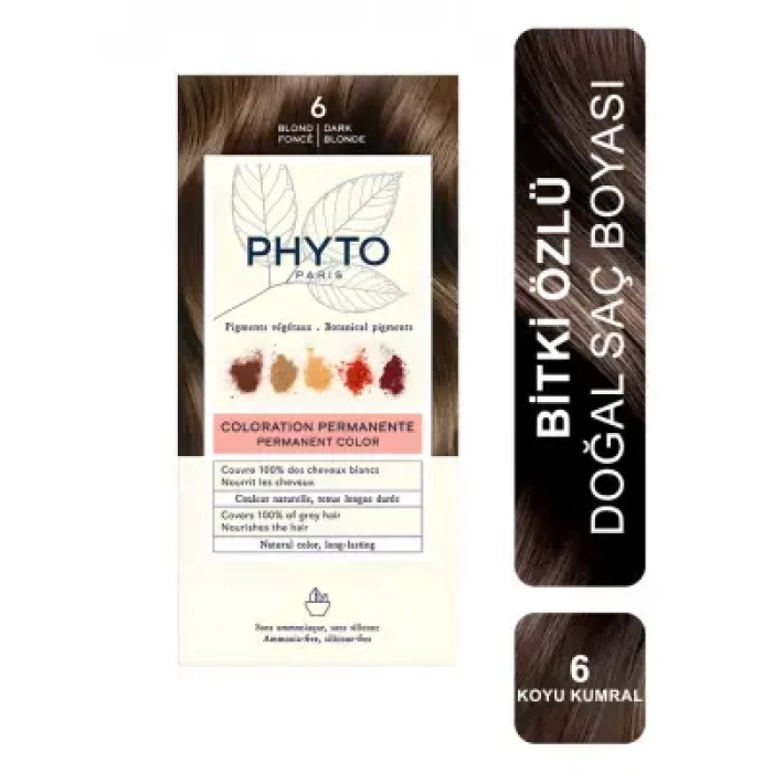 Phyto Color Bitkisel Saç Boyası 6 - Koyu Kumral