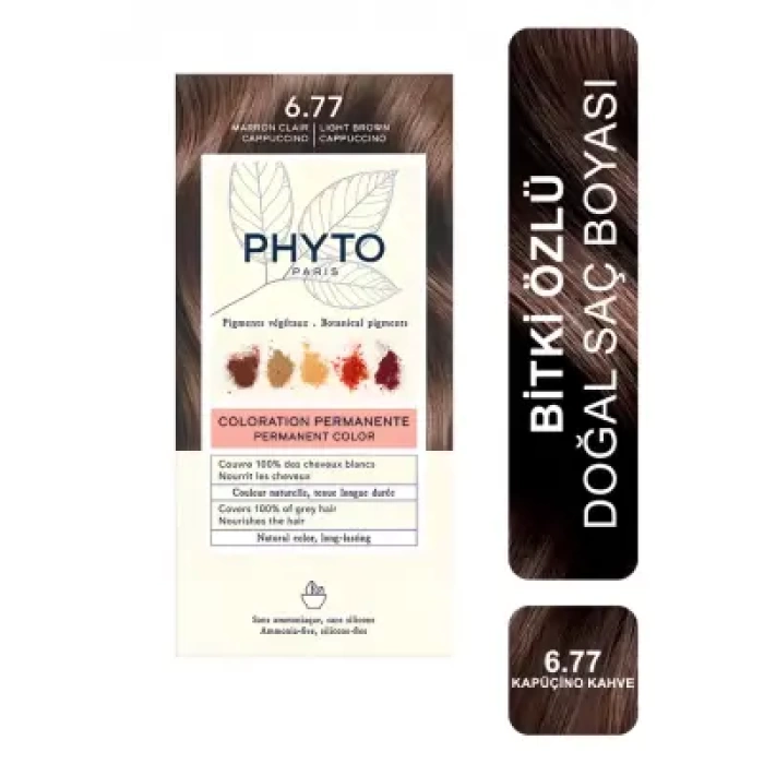Phyto Color Bitkisel Saç Boyası - 6.77 Cappuccino Kahve