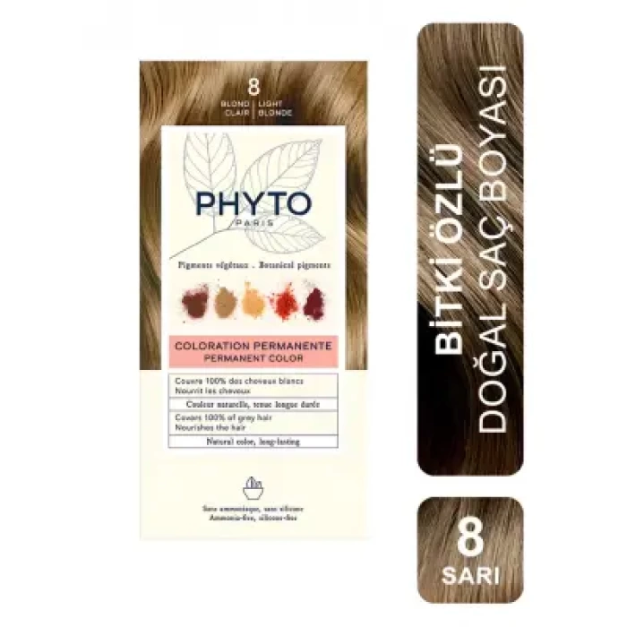 Phyto Color Bitkisel Saç Boyası - 8 Blond Clair Sarı