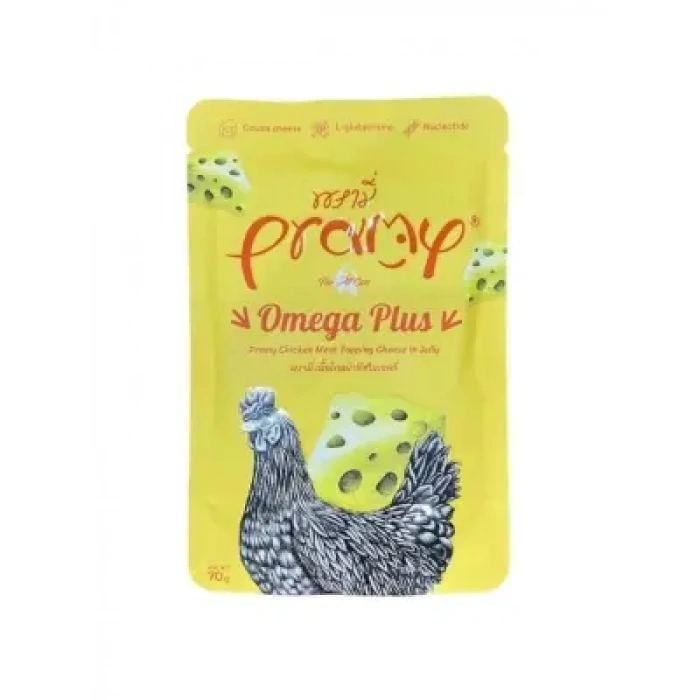 Pramy Jöle İçinde Tavuklu Ve Peynirli Yetişkin Kedi Maması 70G