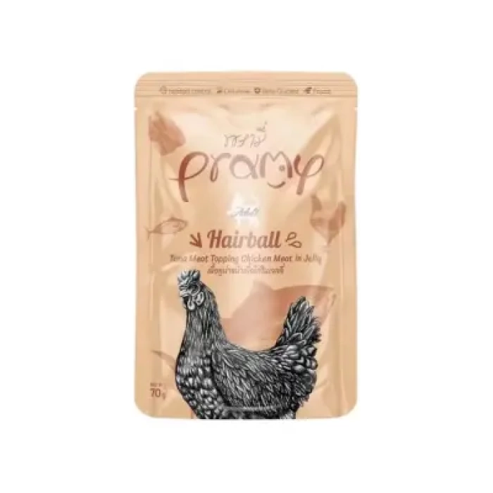 Pramy Jöle İçinde Ton Balıklı Ve Tavuklu Yetişkin Kedi Maması 70G