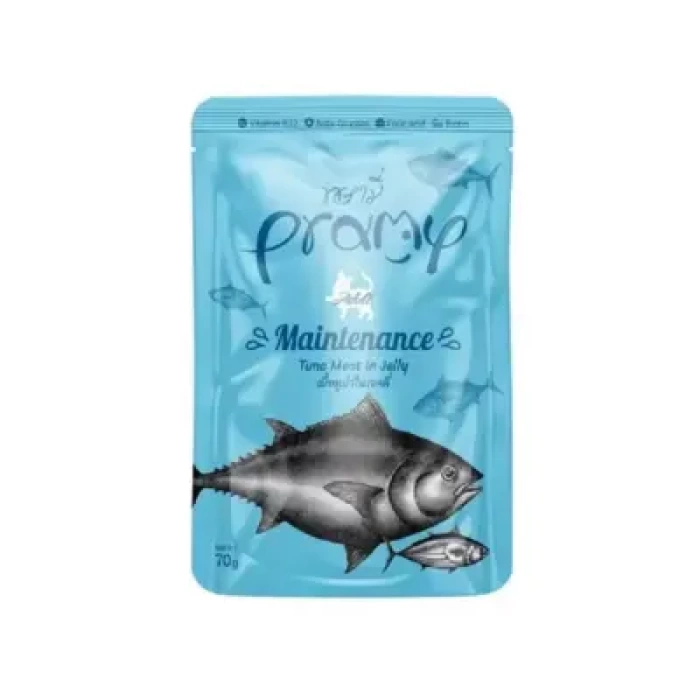 Pramy Jöle İçinde Yağsız Ton Balıklı Yetişkin Kedi Maması 70G