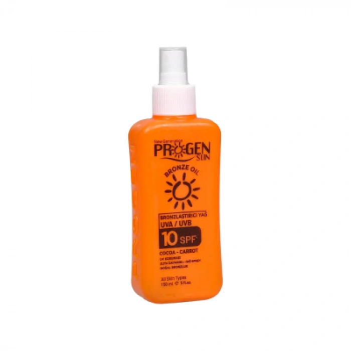 Progen SPF10 Bronzlaştırıcı Yağ 150 ml