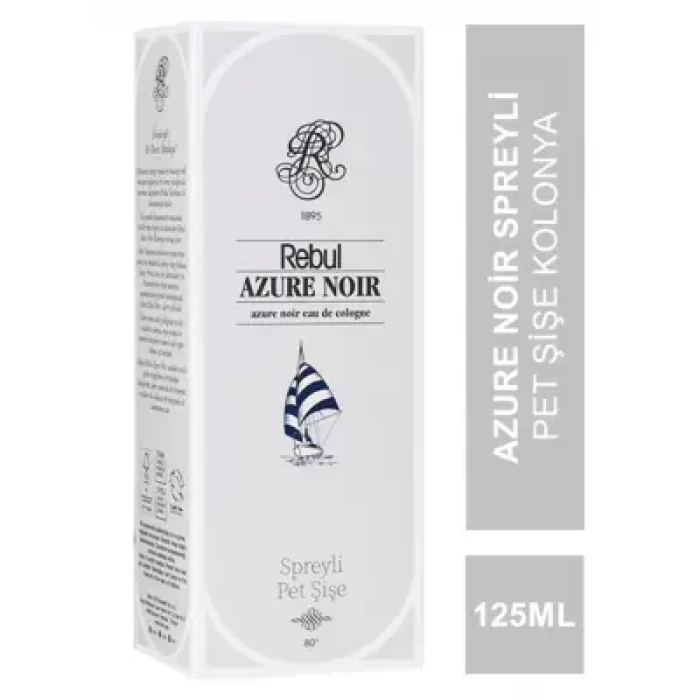 Rebul Azure Noir Spreyli Pet Şişe Kolonya 125 ml