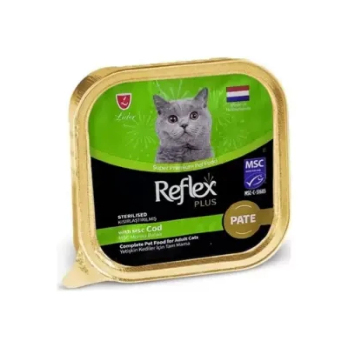 Reflex Plus Pate Msc Morina Balıklı Kısırlaştırılmış Yetişkin Kedi Maması 85 G