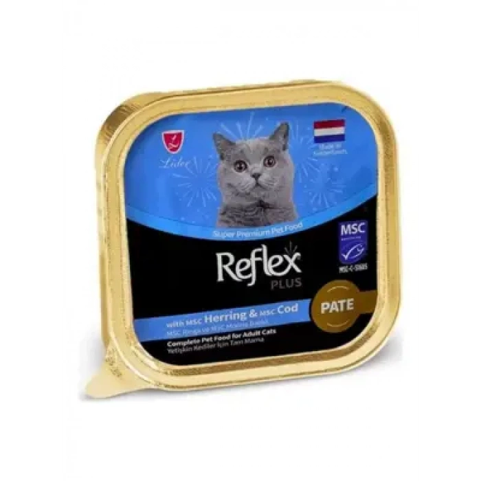 Reflex Plus Pate Msc Ringa ve Msc Morinabalıklı Yetişkin Kedi Maması 85 G