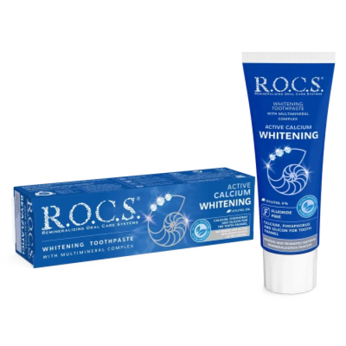 Rocs Aktif Kalsiyum Beyazlatıcı Diş Macunu 75 ml