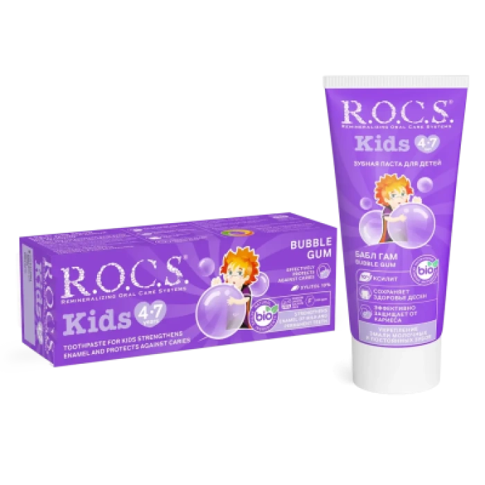 ROCS Kids Balon Sakızlı 4-7 Yaş Diş Macunu 35 ml