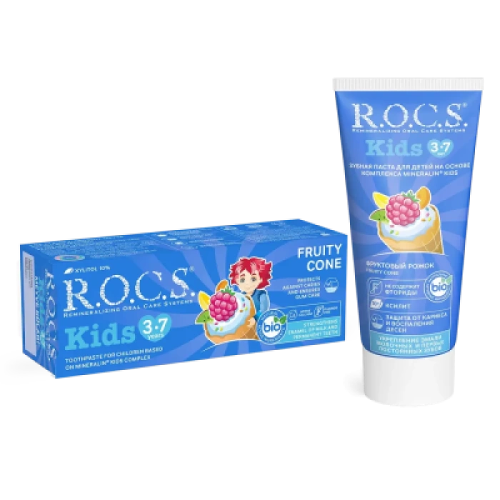 ROCS Kids Meyve Külahı 3-7 Yaş Diş Macunu
